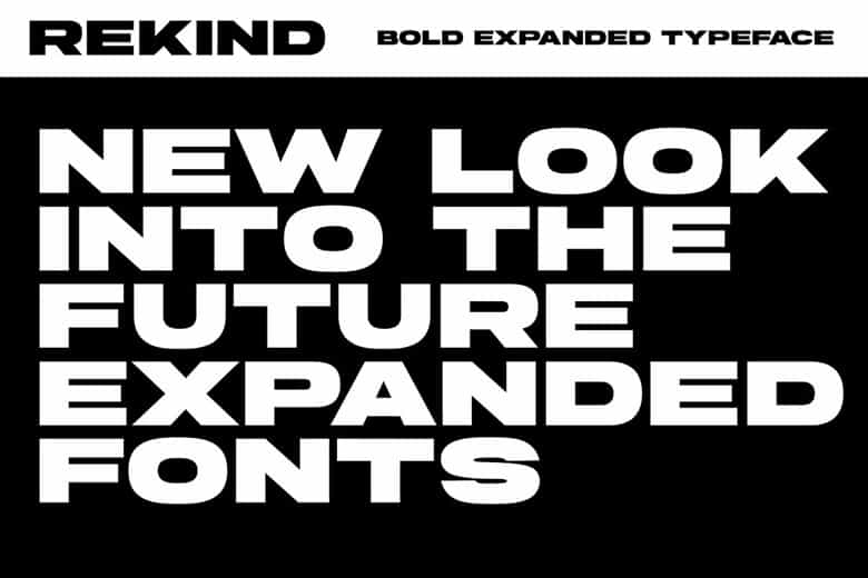 Rekind Expanded Font Image 2