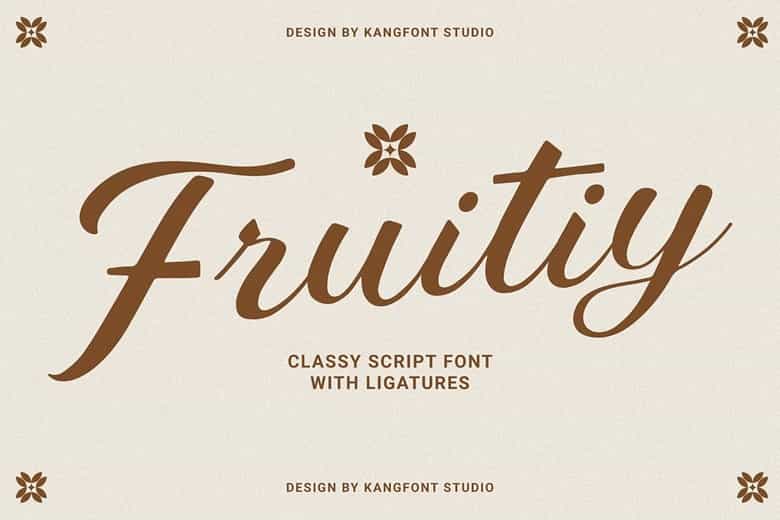 Fruitiy Font Image 1