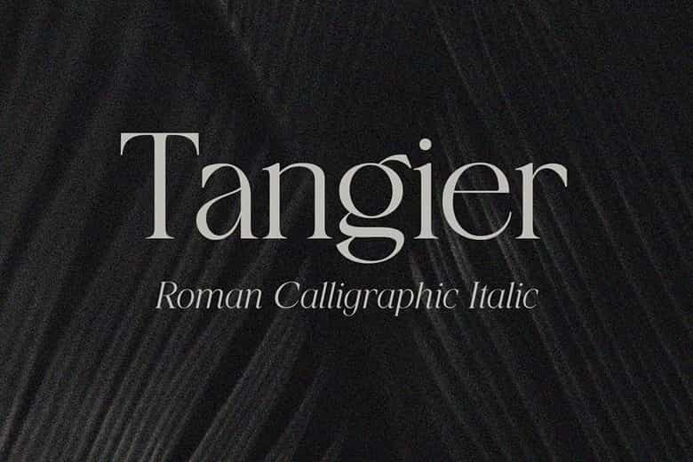Tangier Font Image 1