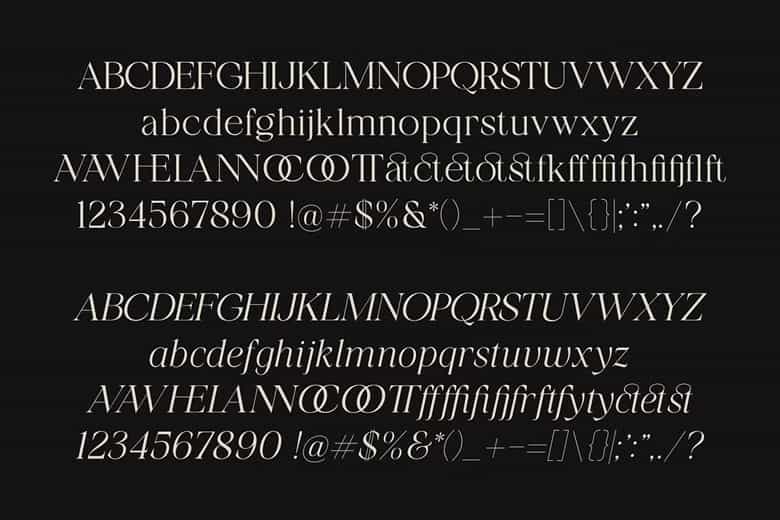 Tangier Font Image 3