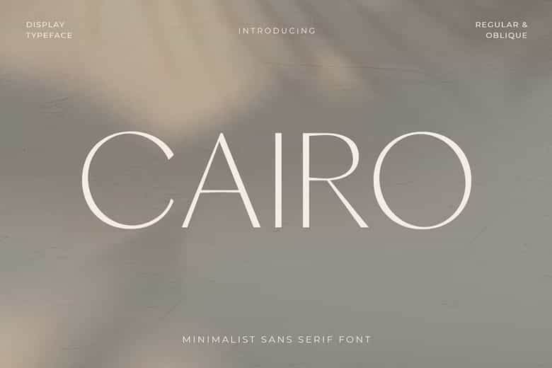 Cairo Font Image 1