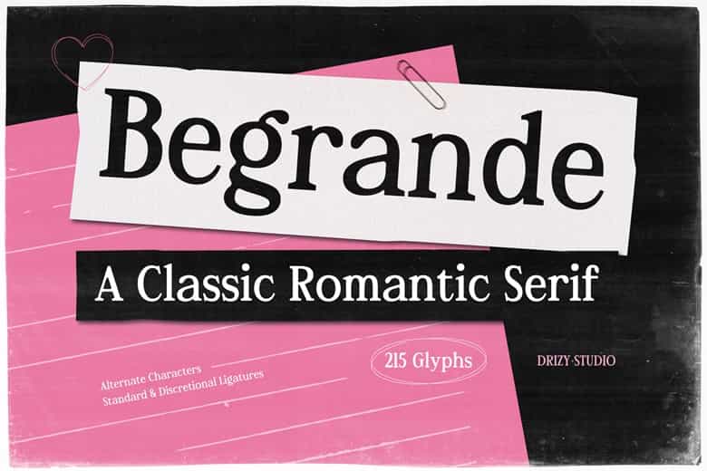 Begrande Font Image 1
