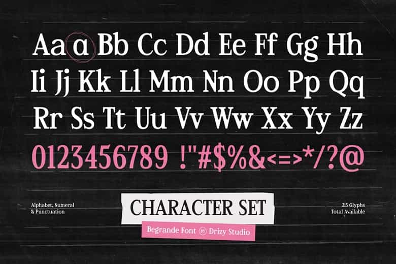 Begrande Font Image 3