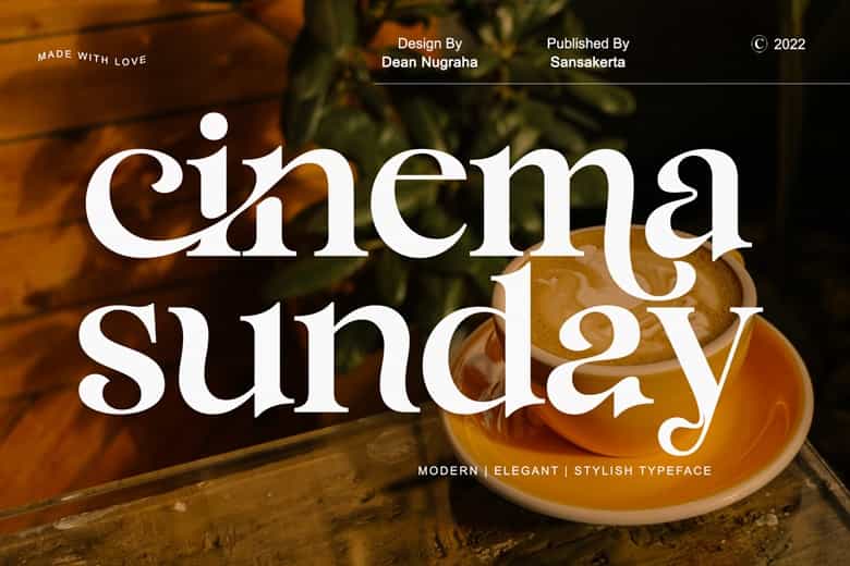 Cinema Sunday Font Image 1