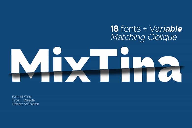 MixTina Font Image 1