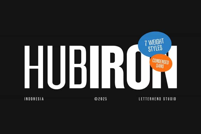 Hubiron Font Image 1