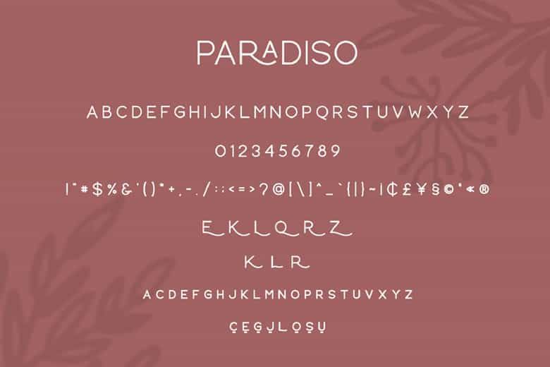 Paradiso Font Image 3