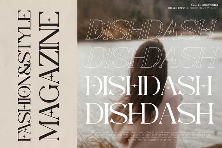 Diggie Brown Font Image 2