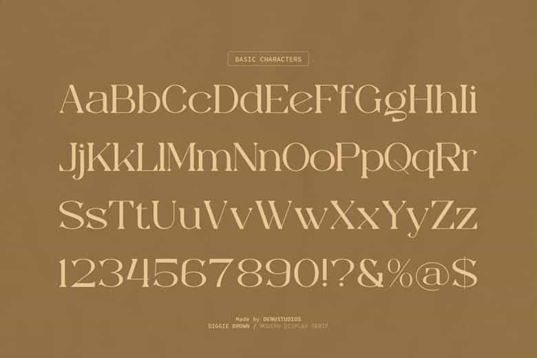 Diggie Brown Font Image 3