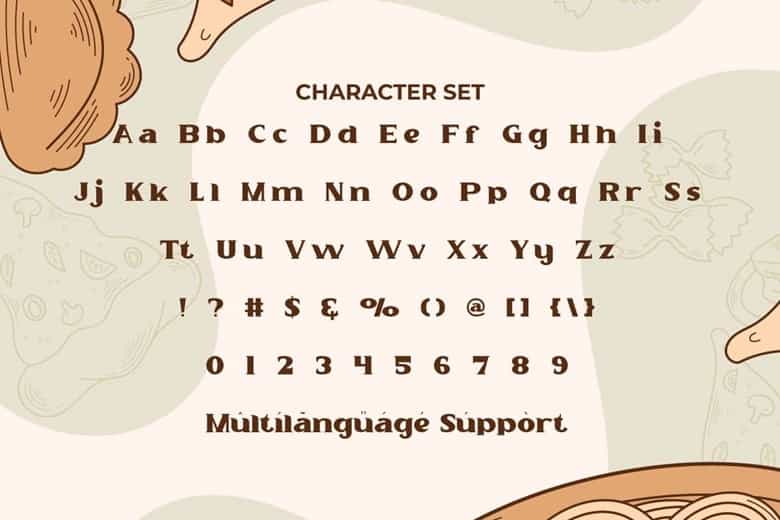 Caramel Pizza Font Image 3