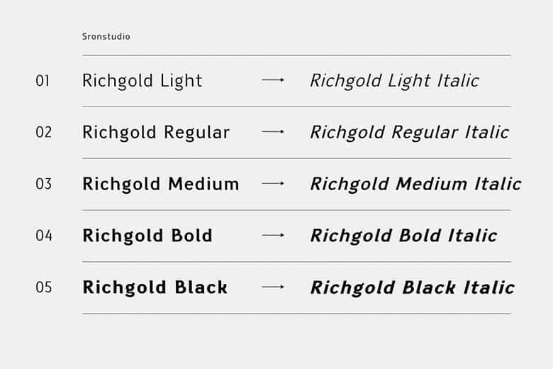 Richgold Font Family Image 2