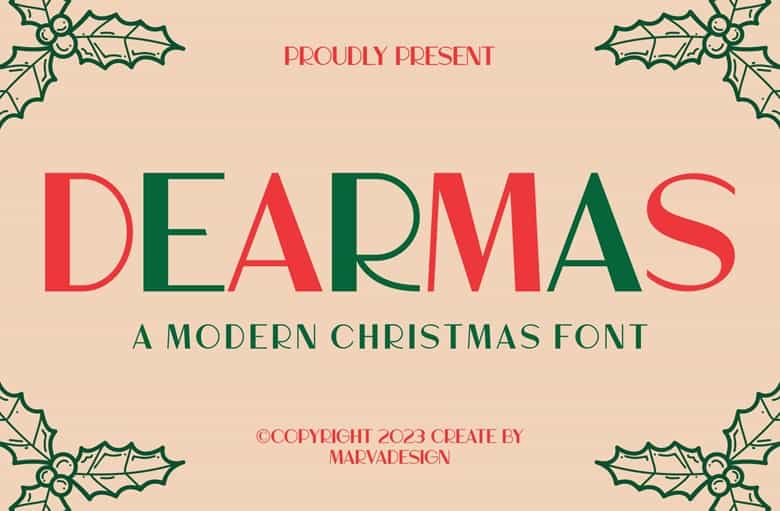 Dearmas Font Image 1