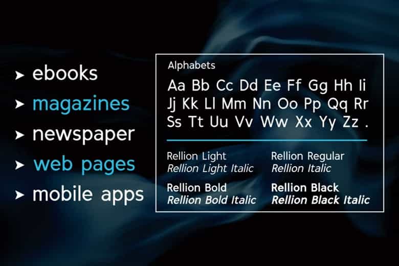 Rellion Font Image 2