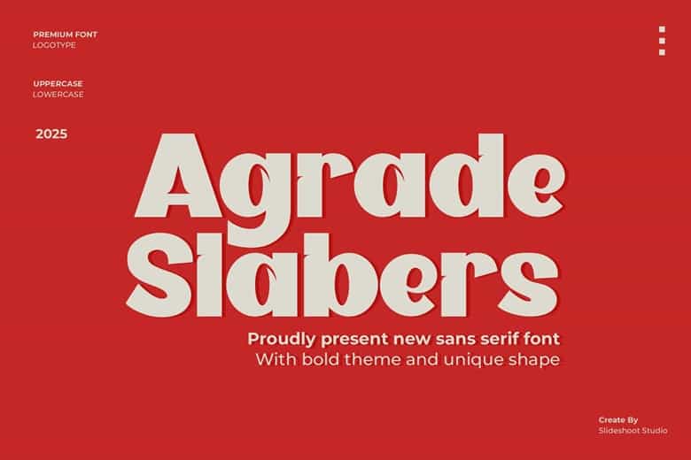 Agrade Slabers Font Image 1