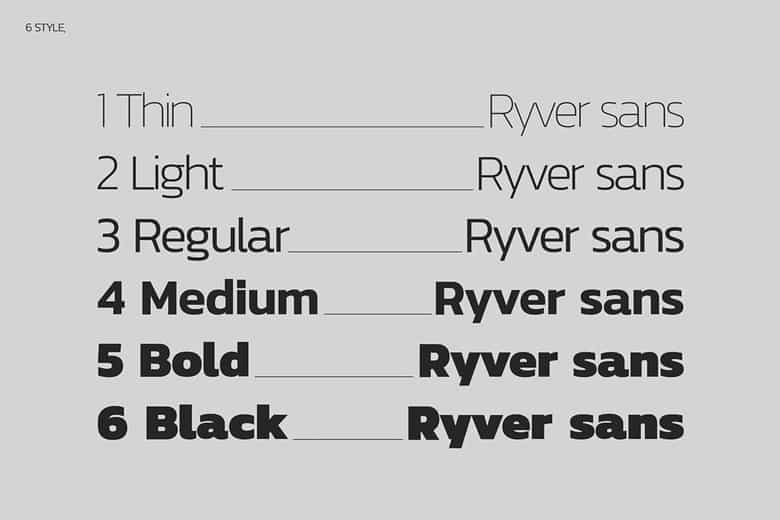 Ryver Sans Font Image 2