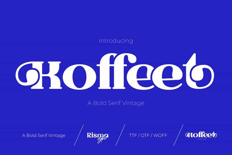Koffeet Font Image 1