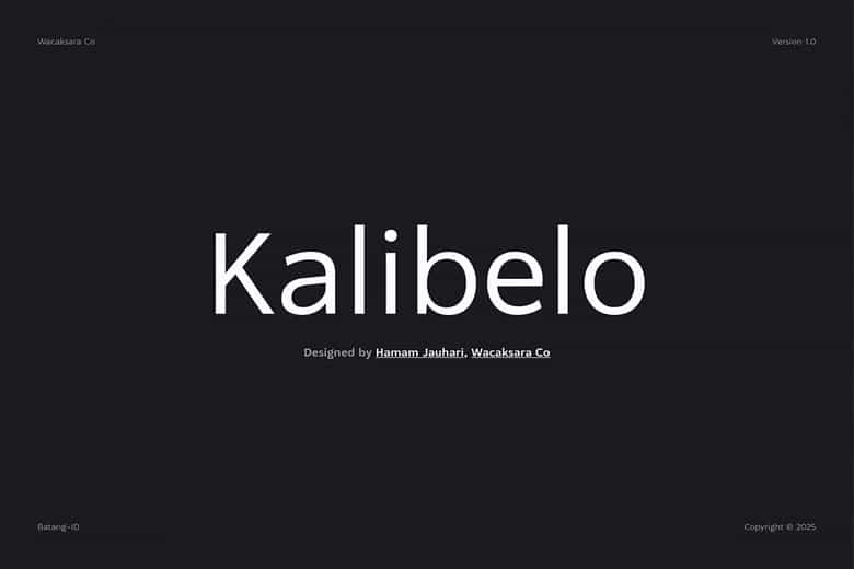 Kalibelo Font Image 1
