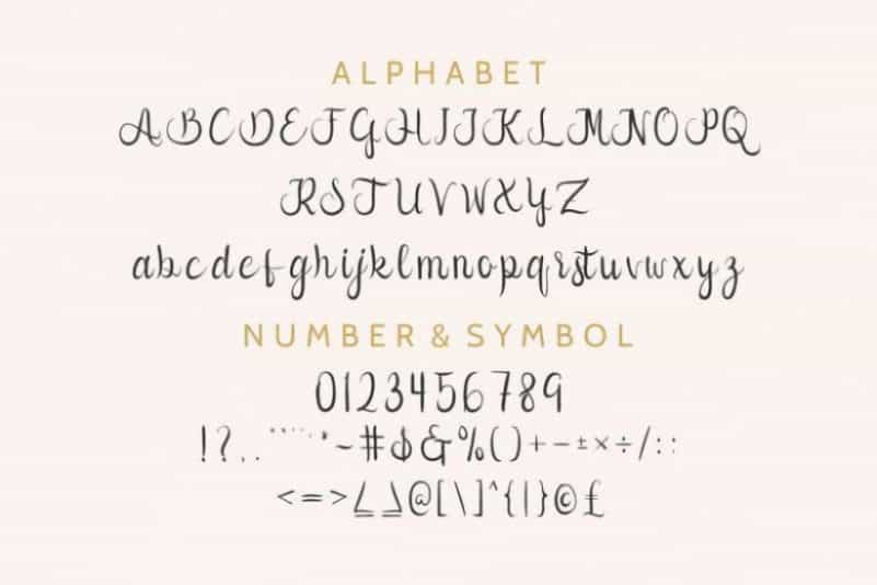 Callion Calligraphy Font Image 3