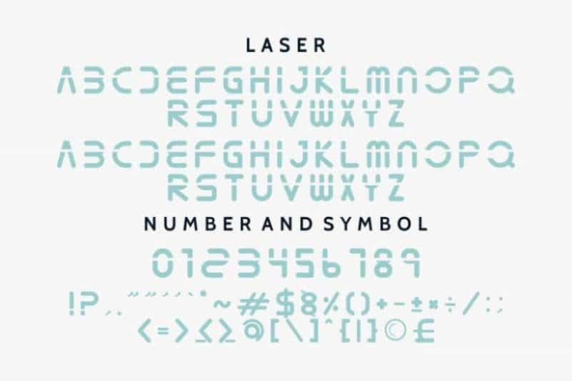 Verwalter Futuristic Font Image 2