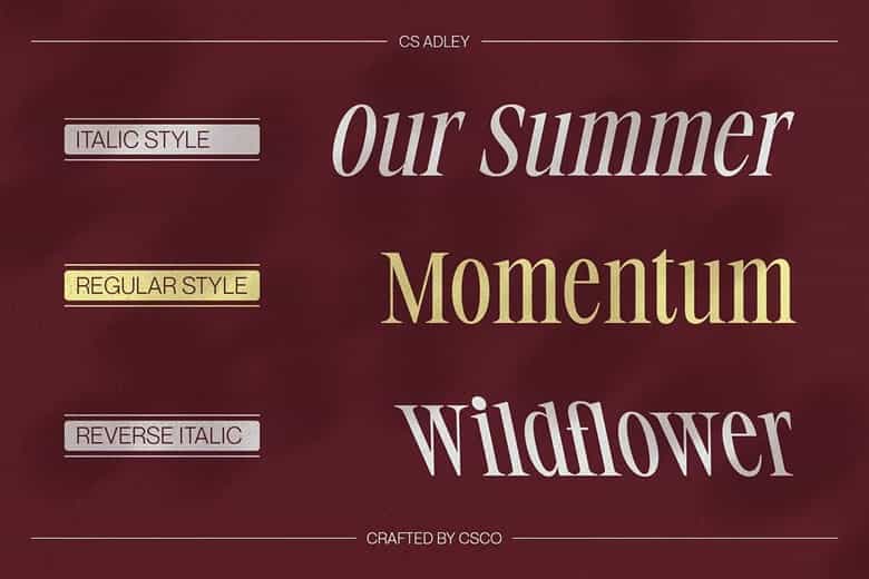 CS Adley Font Image 2