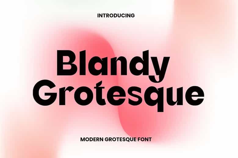Blandy Grotesque Font Image 1