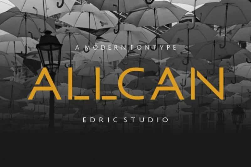 Allcan Modern Font Image 1