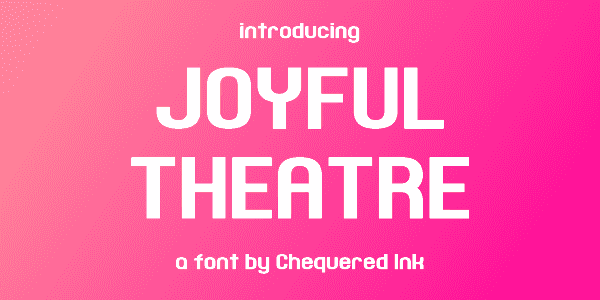 Joyful Theatre Font Image 1