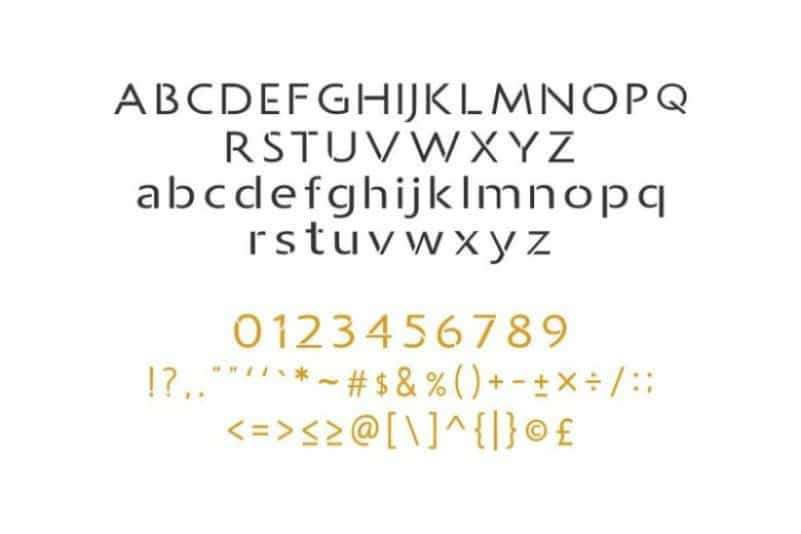 Allcan Modern Font Image 3
