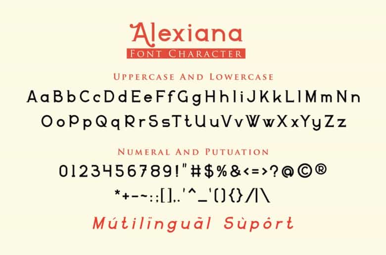 Alexiana Font Image 3
