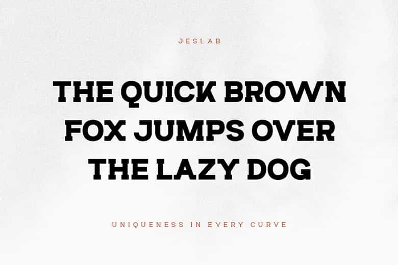 Jeslab Font Image 2