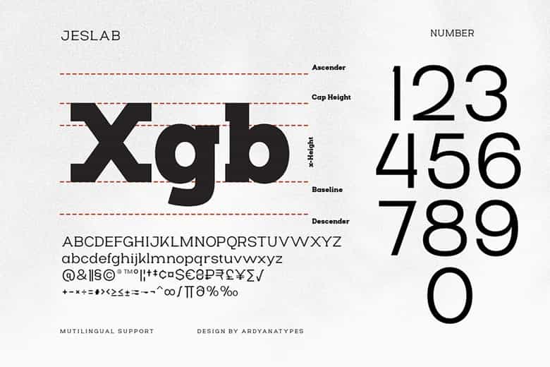 Jeslab Font Image 3