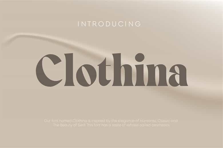 Clothina Font Image 1