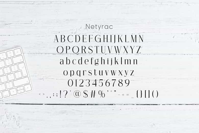 Netyrac Font Image 3