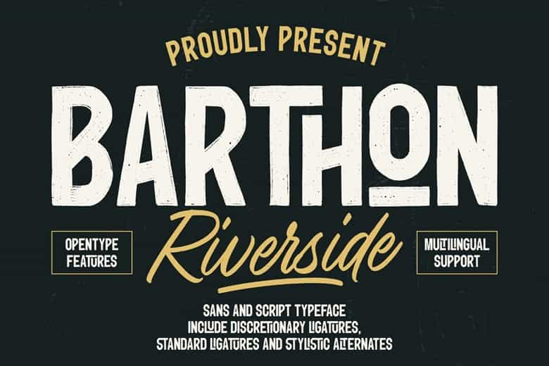 Barthon Riverside Font Image 1