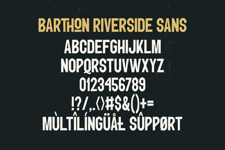 Barthon Riverside Font Image 2