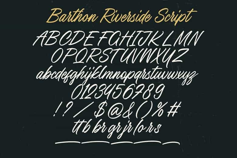 Barthon Riverside Font Image 3