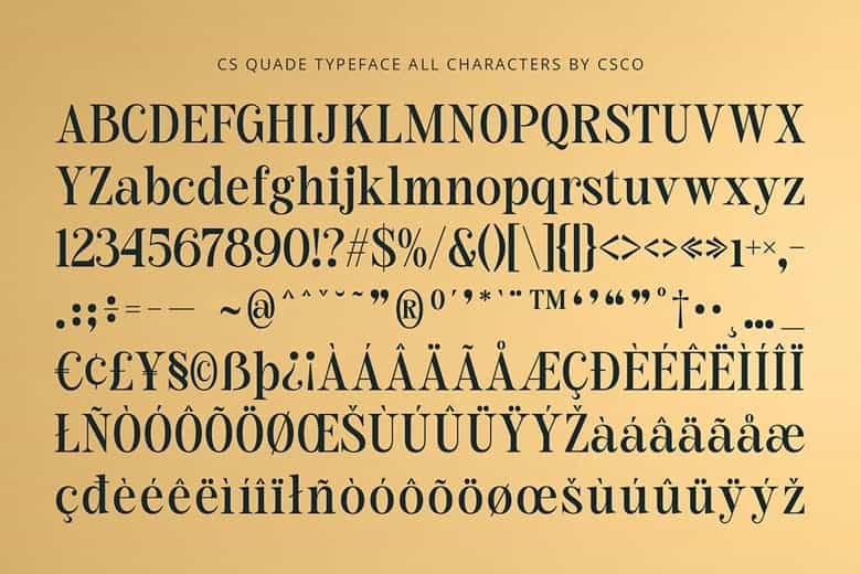 CS Quade Font Image 3