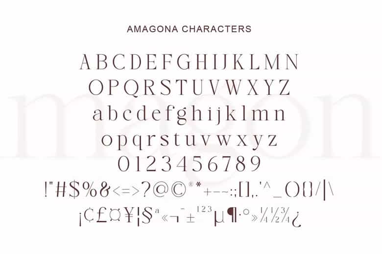 Amagona Font Image 3