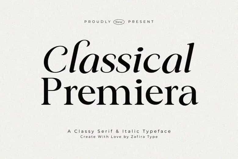 Classical Premiera Font Image 1