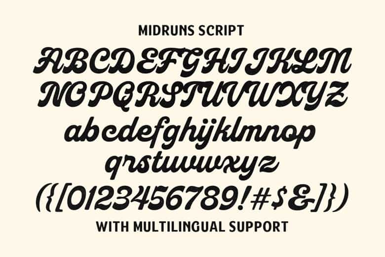 Midruns Font Image 3