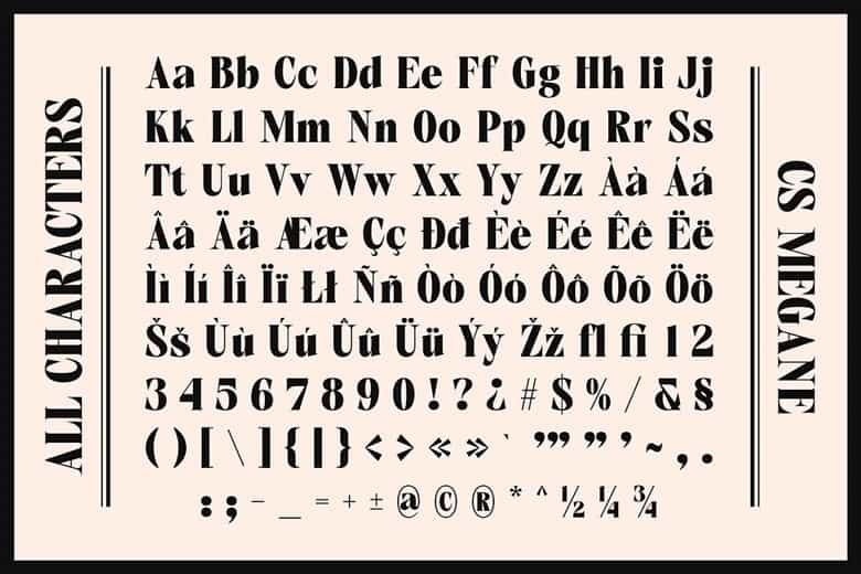 CS Megane Font Image 3