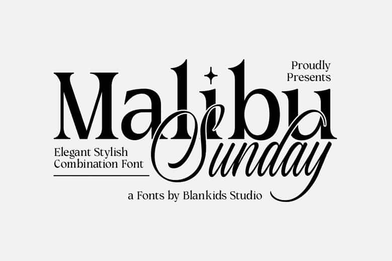 Malibu Sunday Font Image 1
