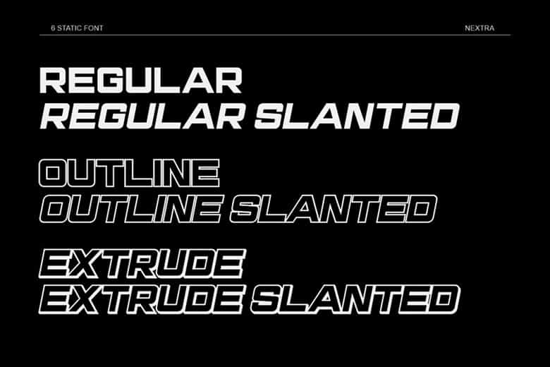 Nextra Font Family Image 2