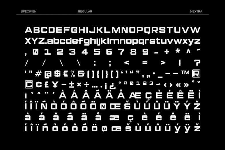 Nextra Font Family Image 3