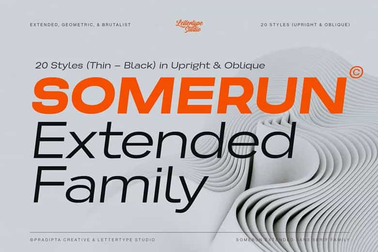 Somerun Font Image 1