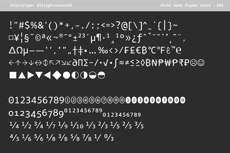 Markl Mono Font Image 3