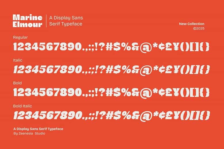 Marine Elmoure Font Image 3