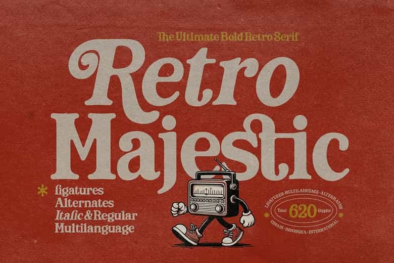 Retro Majestic Font Image 1