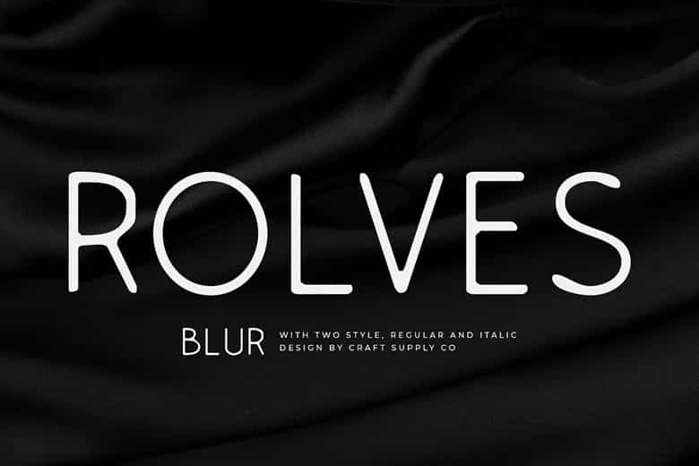 Rolves Blur Font Image 1