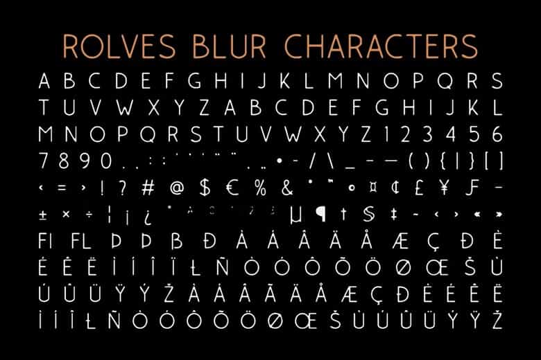 Rolves Blur Font Image 3